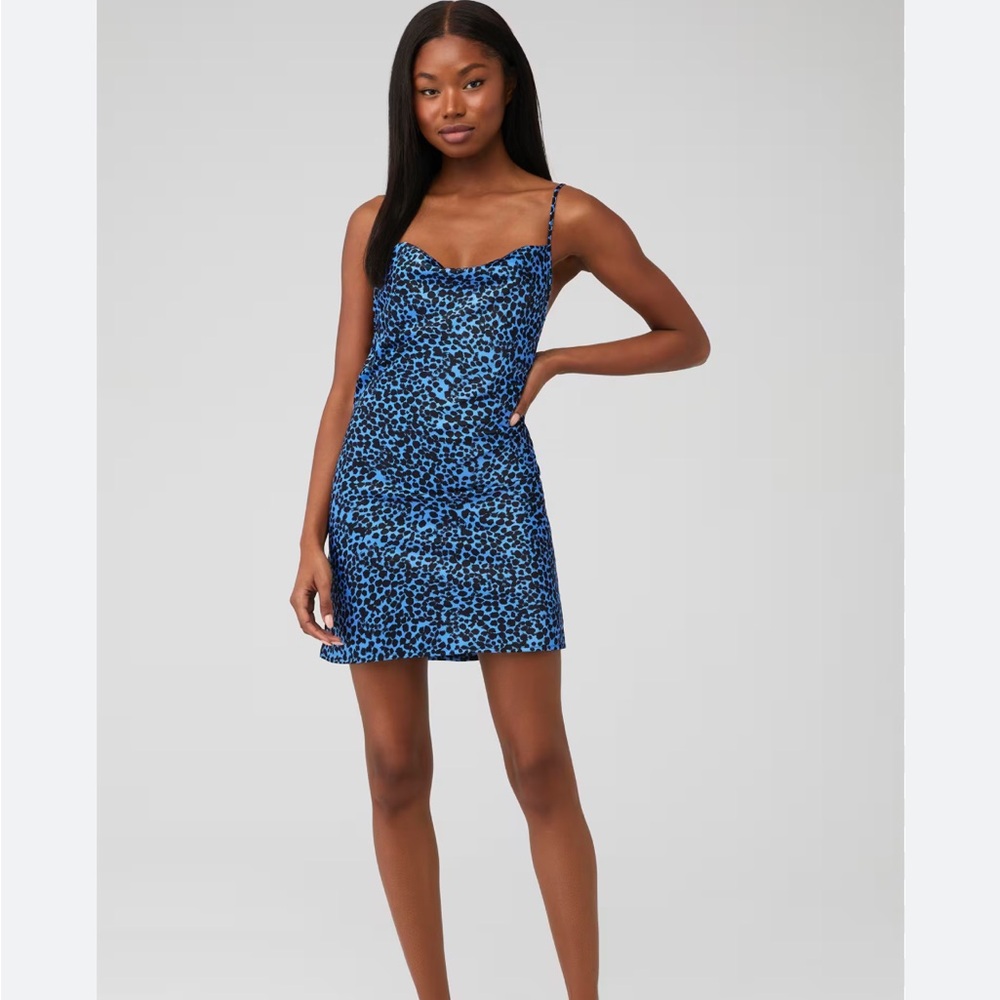FLYNN SKYE• blue slip dress